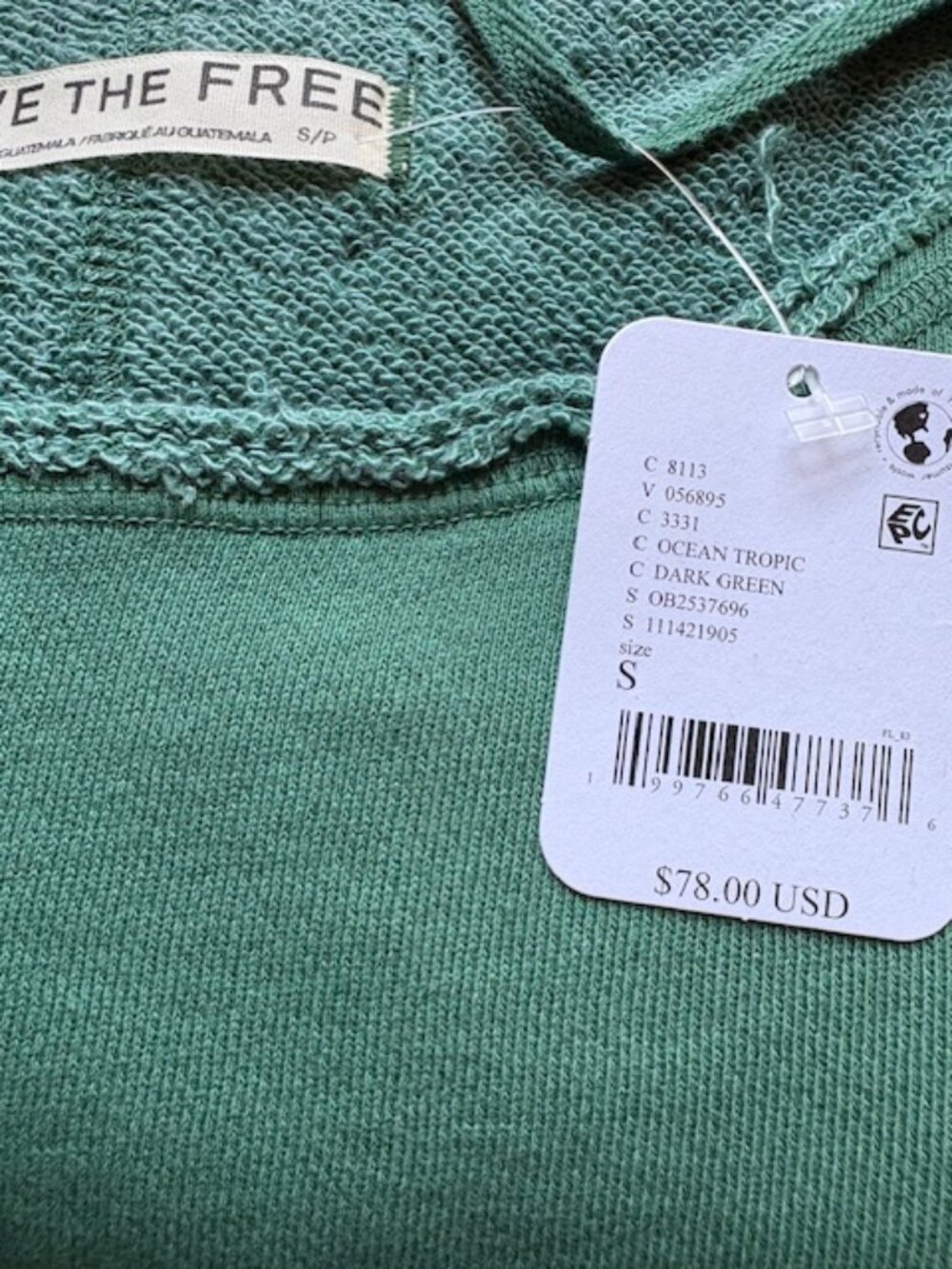NWT We The Free To The East Pullover Dark Green - Picture 11 of 14
